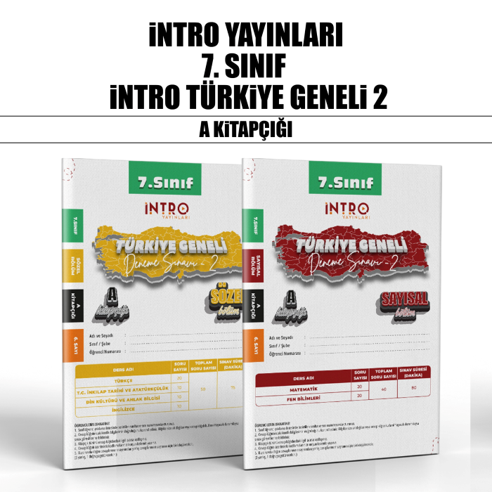 İNTRO 07.SINIF TÜRKİYE GENELİ SAY/SÖZ 4-A -25-26